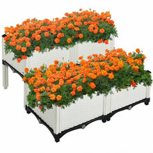 Load image into Gallery viewer, Set of 4 Elevated Flower Vegetable Herb Grow Planter Box
