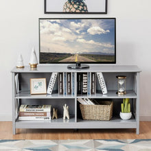 Load image into Gallery viewer, Wooden TV Stand Entertainment Media Center -Gray
