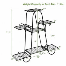 Load image into Gallery viewer, 7 Tier Metal Patio Plant Stand
