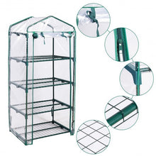 Load image into Gallery viewer, Outdoor Portable Mini 4 Shelves Greenhouse
