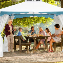 Load image into Gallery viewer, 2-Tier 10&#39; x 10&#39; Patio Gazebo Canopy Tent w/ Side Walls
