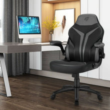 Load image into Gallery viewer, Height Adjustable Swivel High Back Gaming Chair Computer Office Chair-Gray
