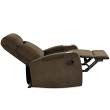 Load image into Gallery viewer, Recliner Chair Single Sofa Lounger with Arm Storage and Cup Holder for Living Room-Coffee
