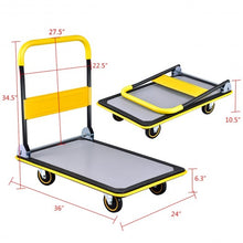 Load image into Gallery viewer, 660 lbs Folding Platform Cart Dolly
