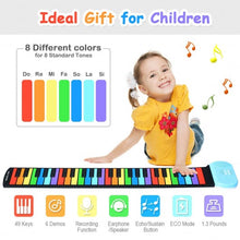 Load image into Gallery viewer, 49-key Roll-up Piano with Support Earphone
