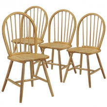 Load image into Gallery viewer, Set of 2 Vintage Windsor Wood Chair with Spindle Back for Dining Room
