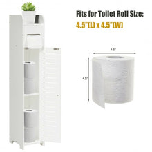 Load image into Gallery viewer, Small Bathroom Storage Corner Floor Cabinet-White
