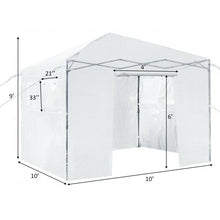 Load image into Gallery viewer, Greenhouse Outdoor Mini Walk-in Plant Portable Garden Greenhouse-White
