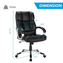 Load image into Gallery viewer, Big and Tall Adjustable High Back Leather Executive Computer Desk Chair
