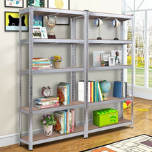 Load image into Gallery viewer, 2 Pcs Storage Shelves Garage Shelving Units Tool Utility Shelves-Silver
