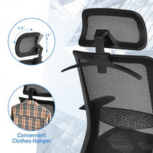 Load image into Gallery viewer, Height Adjustable Ergonomic High Back Mesh Office Chair with Hange-Black
