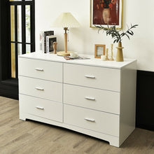 Load image into Gallery viewer, 6-Drawer Freestanding Storage Cabinet with Metal Handles
