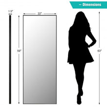 Load image into Gallery viewer, 59&#39;&#39;Full Length Mirror Large Rectangle Bedroom Mirror-Black
