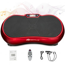 Load image into Gallery viewer, 3D Vibration Plate Fitness Machine with Remote Control Bluetooth Loop-Red
