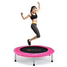 Load image into Gallery viewer, 38&quot; Mini Folding Trampoline Portable Leisure Fitness Backboard-Pink
