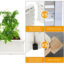 Load image into Gallery viewer, 2 PCS Raised Garden Rectangle Plant Box-White
