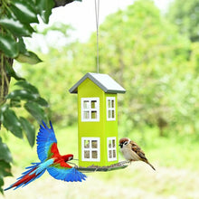 Load image into Gallery viewer, Outdoor Garden Yard  Wild Bird Feeder Weatherproof House-Green
