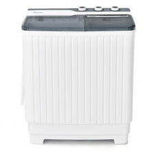 Load image into Gallery viewer, Portable Semi-automatic Washing Machine with Built-in Drain Pump-Gray
