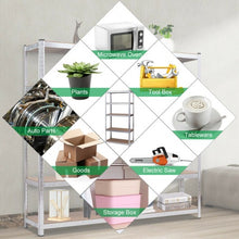 Load image into Gallery viewer, 2 Pcs Storage Shelves Garage Shelving Units Tool Utility Shelves-Silver
