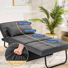 Load image into Gallery viewer, Sofa Bed 4 in 1 Multi-Function Convertible Sleeper Folding footstool-Gray
