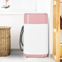 Load image into Gallery viewer, 8lbs Portable Fully Automatic Washing Machine with Drain Pump-Pink
