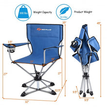 Load image into Gallery viewer, 360� Free Rotation Collapsible Portable Swivel Camping Chair
