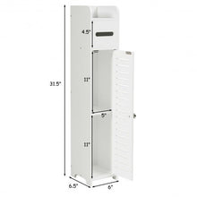 Load image into Gallery viewer, Small Bathroom Storage Corner Floor Cabinet-White
