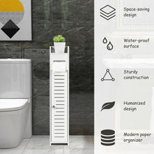 Load image into Gallery viewer, Small Bathroom Storage Corner Floor Cabinet-White
