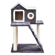 Load image into Gallery viewer, 36&quot; Tower Condo Scratching Posts Ladder Cat Tree
