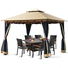 Load image into Gallery viewer, 2-Tier 10&#39; x 10&#39;  Patio Shelter Awning Steel Gazebo Canopy
