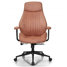 Load image into Gallery viewer, High Back Ergonomic Office Chair with Suede Fabric-Deep Brown
