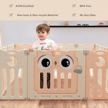 Load image into Gallery viewer, 14-Panel Baby Playpen Kids Activity Center Foldable Play Yard with Lock Door
