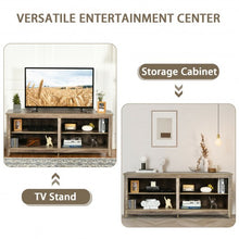 Load image into Gallery viewer, 4 Cubby Entertainment Media Console with Shelves
