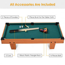 Load image into Gallery viewer, 36&quot; Indoor Mini Table Top Pool Table
