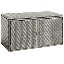 Load image into Gallery viewer, 88 Gallon Garden Patio Rattan Storage Container Box
