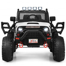 Load image into Gallery viewer, 12V Kids Ride On Truck RC Motorized Car with Spring Suspension and MP3 -White
