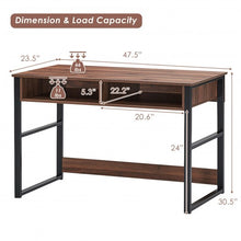 Load image into Gallery viewer, 2 Drawers Vintage Computer Desk for Home and Office
