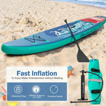 Load image into Gallery viewer, 10 Feet Inflatable Stand Up Paddle Board with Backpack Leash Aluminum Paddle-M
