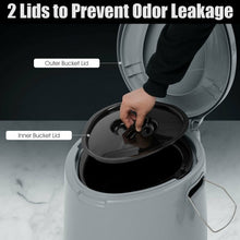 Load image into Gallery viewer, Portable Travel Toilet with Paper Holder for Indoor Outdoor
