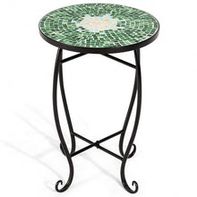 Load image into Gallery viewer, Outdoor Indoor Steel Accent Plant Stand Cobalt Table-Green
