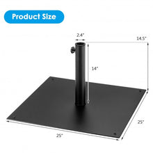 Load image into Gallery viewer, 40 lbs Square Umbrella Base Stand with for Backyard Patio
