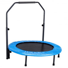 Load image into Gallery viewer, Mini Rebounder Trampoline with Adjustable Hand Rail
