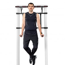 Load image into Gallery viewer, Pull Up Bar Doorway Trainer Chin Up Bar with Dip Bar
