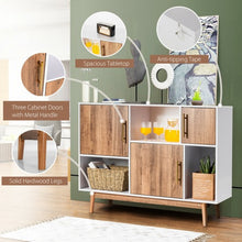 Load image into Gallery viewer, Sideboard Storage Cabinet with Storage Compartments
