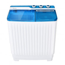 Load image into Gallery viewer, Portable Semi-automatic Washing Machine with Built-in Drain Pump-Blue
