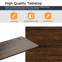 Load image into Gallery viewer, Universal Table Top for Office Relevance Desktop with 2 Cable Holes-Walnut
