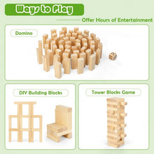 Load image into Gallery viewer, 54 Pcs Giant Wooden Tumbling Timber Toy with Carrying Bag
