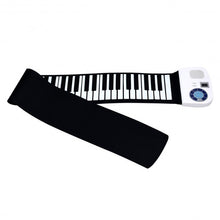 Load image into Gallery viewer, 88 Keys Midi Electronic Roll up Piano Silicone Keyboard for Beginners-White
