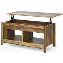 Load image into Gallery viewer, Lift Top Coffee Table with Hidden Storage Compartment and Lower Shelf for Study Room-Oak
