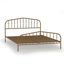 Load image into Gallery viewer, Queen Size Metal Bed Frame Steel Slat Platform-Brown
